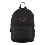 EMPORIO ARMANI zaino tinta unita con logo Nero/oro per Bambino 245037 NERO/ORO EMPORIO ARMANI 