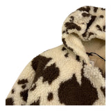 SAINT BARTH eskimo tinta unita fantasia mucca con cappuccio Panna per Neonato GLACETEDDY PANNA SAINT BARTH 