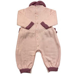 COLORI CHIARI tutina manica lunga tinta unita con fiocchi in contrasto Rosa per Neonata FF167887 ROSA COLORI CHIARI 