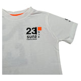 Suns T-Shirt Girocollo tinta unita con Logo Bianco per Bambino TSS5108U BIANCO SUNS 