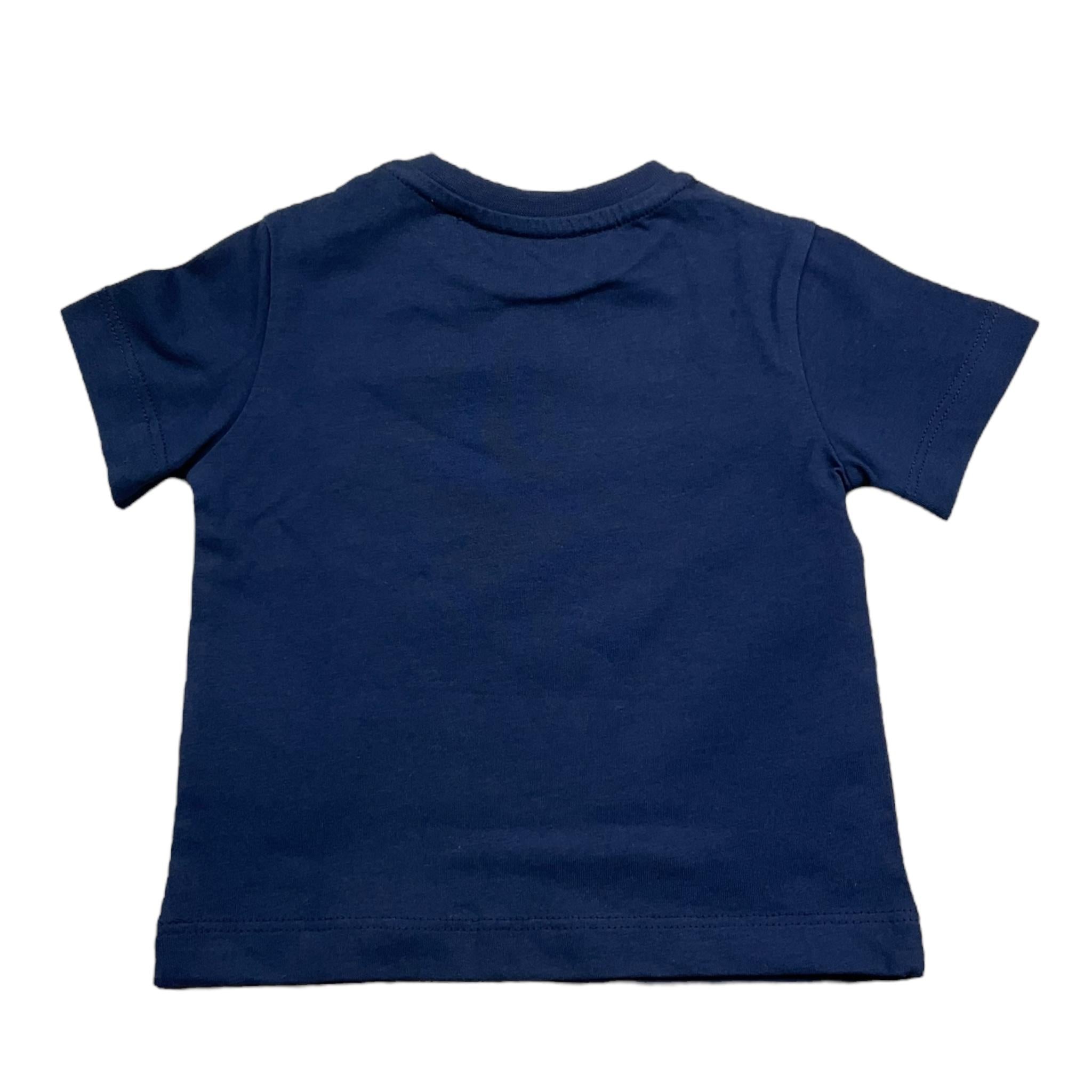 Cesare Paciotti T-Shirt Girocollo Tinta Unita con Stampa per Neonato TSP515B BLU CESARE PACIOTTI 