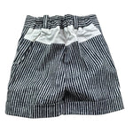 Manuel & Frank Bermuda Tinta Unita con Elastico In Vita E Fantasia A Righe per Neonato MF2189I BIANCO/BLU MANUEL & FRANK 