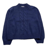 DONDUP maglia girocollo tinta unita con ricami Blu per Bambino DFMA002 BLU DONDUP 