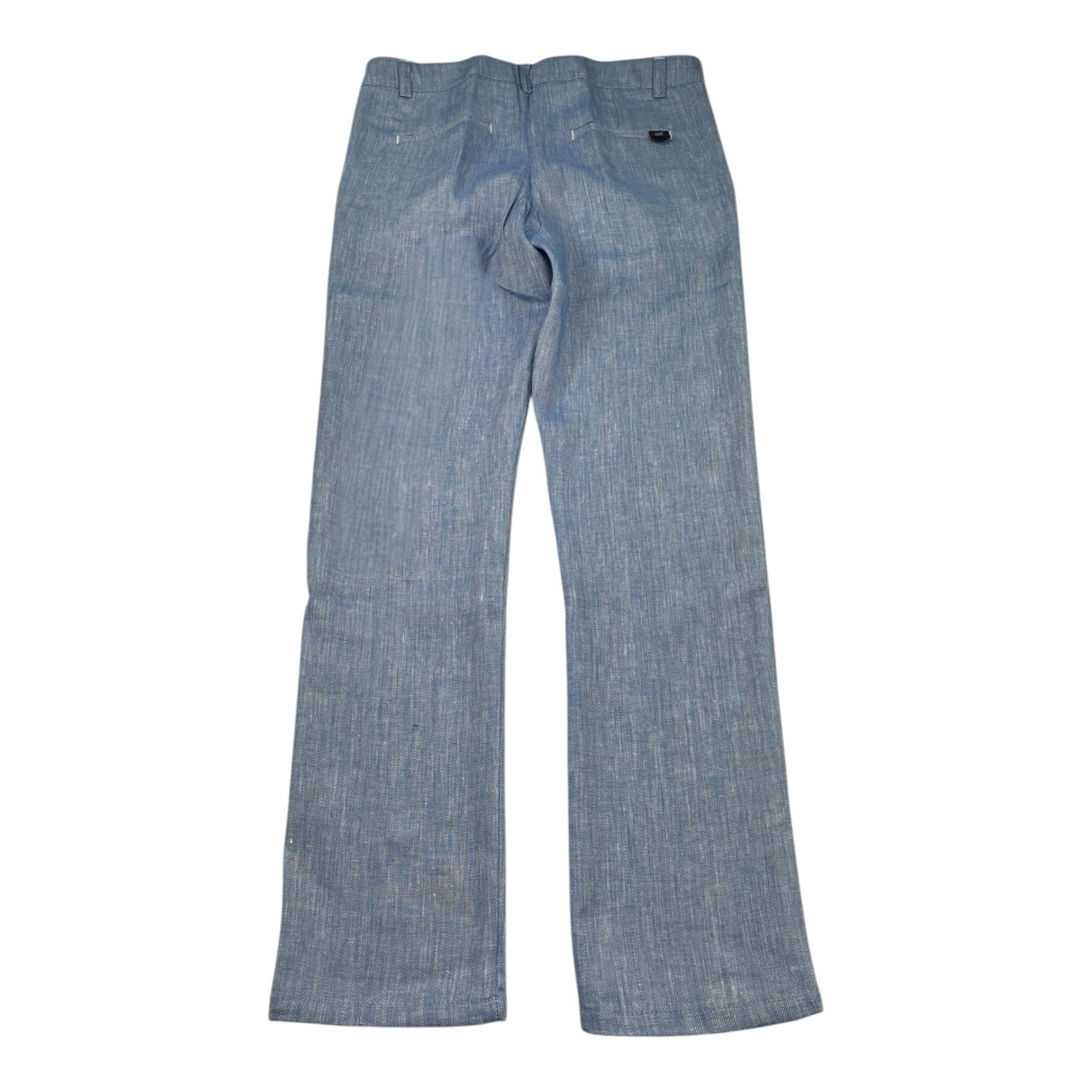 Manuel & Frank Pantalone Tinta Unita con Girovita Regolabile per Bambino MF1394R AZZURRO MANUEL & FRANK 