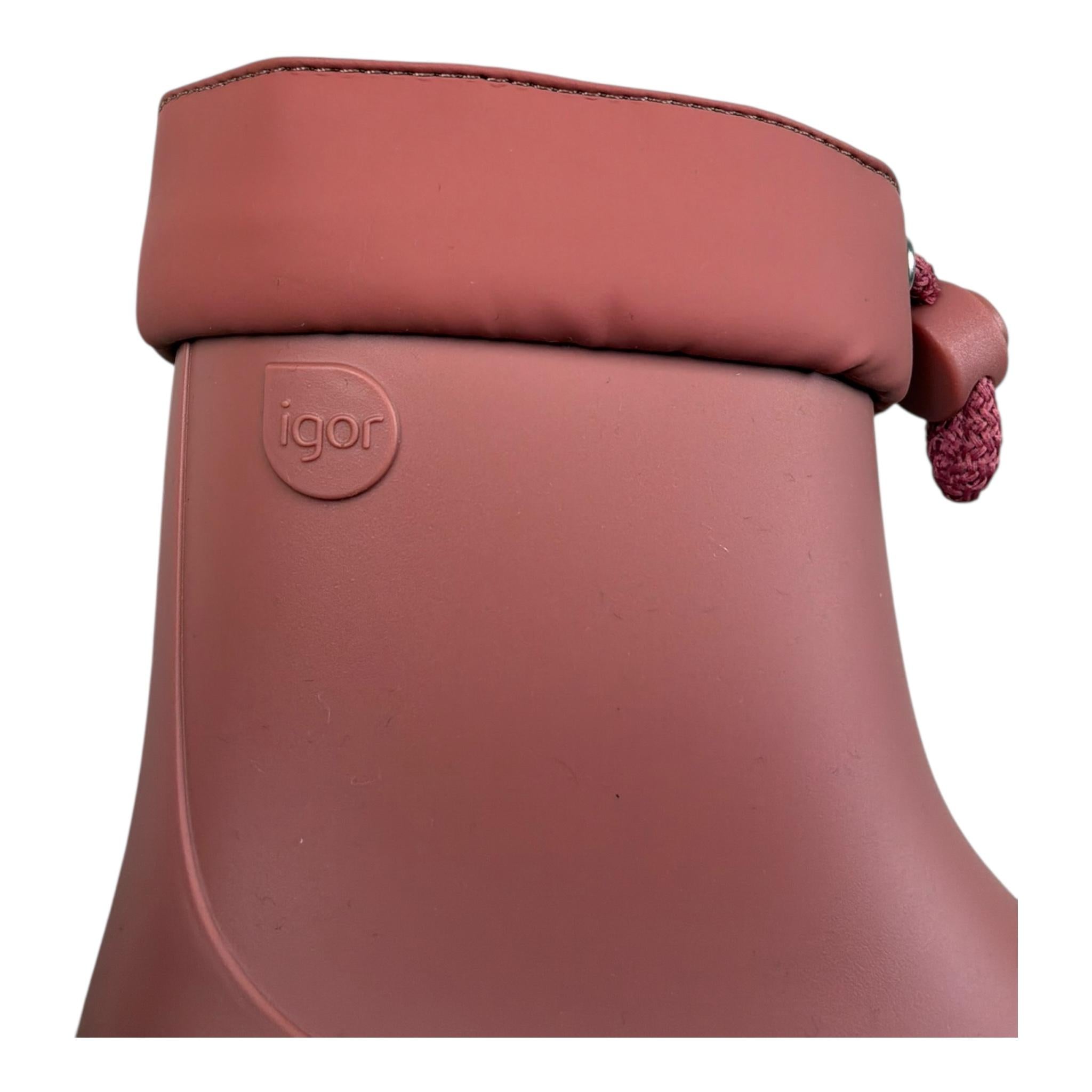 Igor Stivali Tinta Unita con Pelliccia Interna per Bambina W10305JA ROSA IGOR 