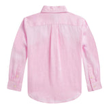 Ralph Lauren Camicia Manica Lunga Tinta Unita per Bambino 323967600002 ROSA RALPH LAUREN 