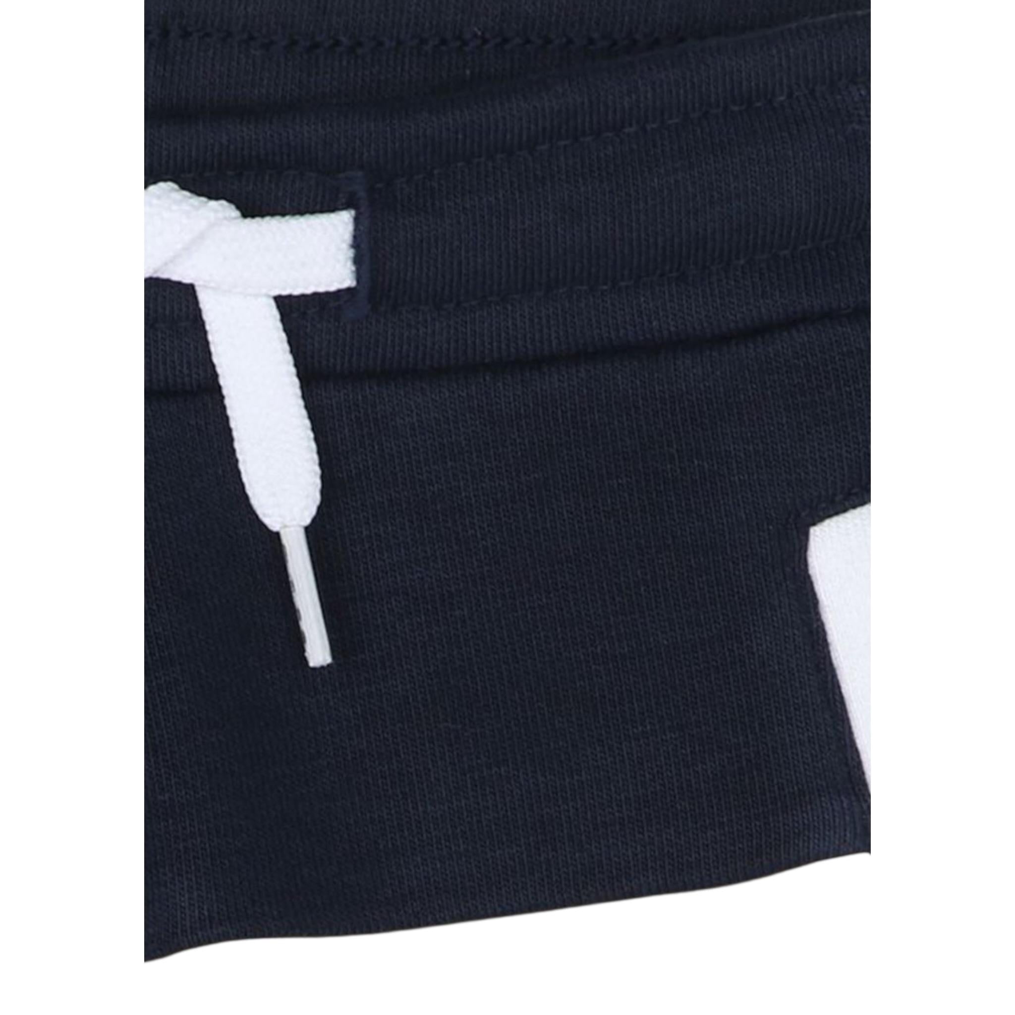 Boss Bermuda Bicolore con Stampa per Neonato J52085X BLU/BEIGE BOSS 