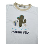 Manuel Ritz T-Shirt Girocollo tinta unita con Ricamo Panna per Neonato MR3117NXX PANNA MANUEL RITZ 
