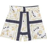 Monnalisa Completo 2 Pezzi Top-Short Stampa Fantasia per Bambina 11A419 BIANCO MONNALISA 