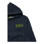 EMC felpa chiusa con cappuccio tinta unita con stampe Nero per Bambino CE2105 NERO EMC 