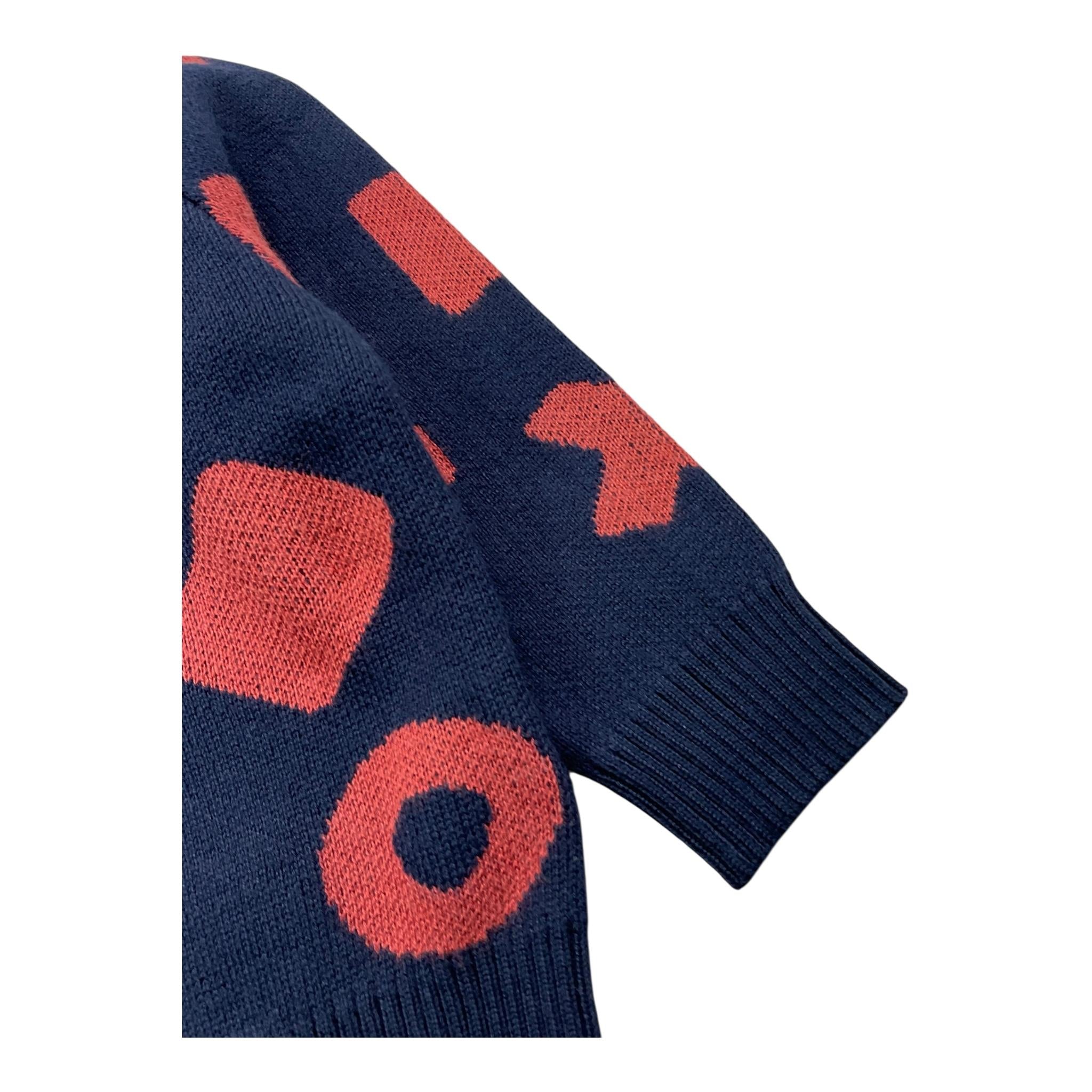 Y-CLU maglia tinta unita girocollo con stampa Blu per Neonato BYN10715 BLU Y-CLU 