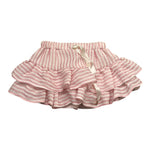 M+E' Gonna Tinta Unita con Fantasia A Righe per Bambina UE1778X ROSA M+E' 