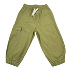 M+E' Pantalone tinta unita con Elastico In Vita Verde per Bambino UEM0519 VERDE M+E' 