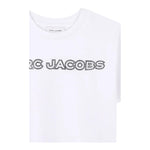 Marc Jacobs T-Shirt Girocollo Tinta Unita con Stampa per Bambina W60461 BIANCO MARC JACOBS 