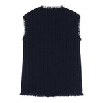Il Gufo Gilet Tinta Unita con Bottoni per Bambina P25GI054C5052 BLU IL GUFO 