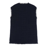 Il Gufo Gilet Tinta Unita con Bottoni per Bambina P25GI054C5052 BLU IL GUFO 