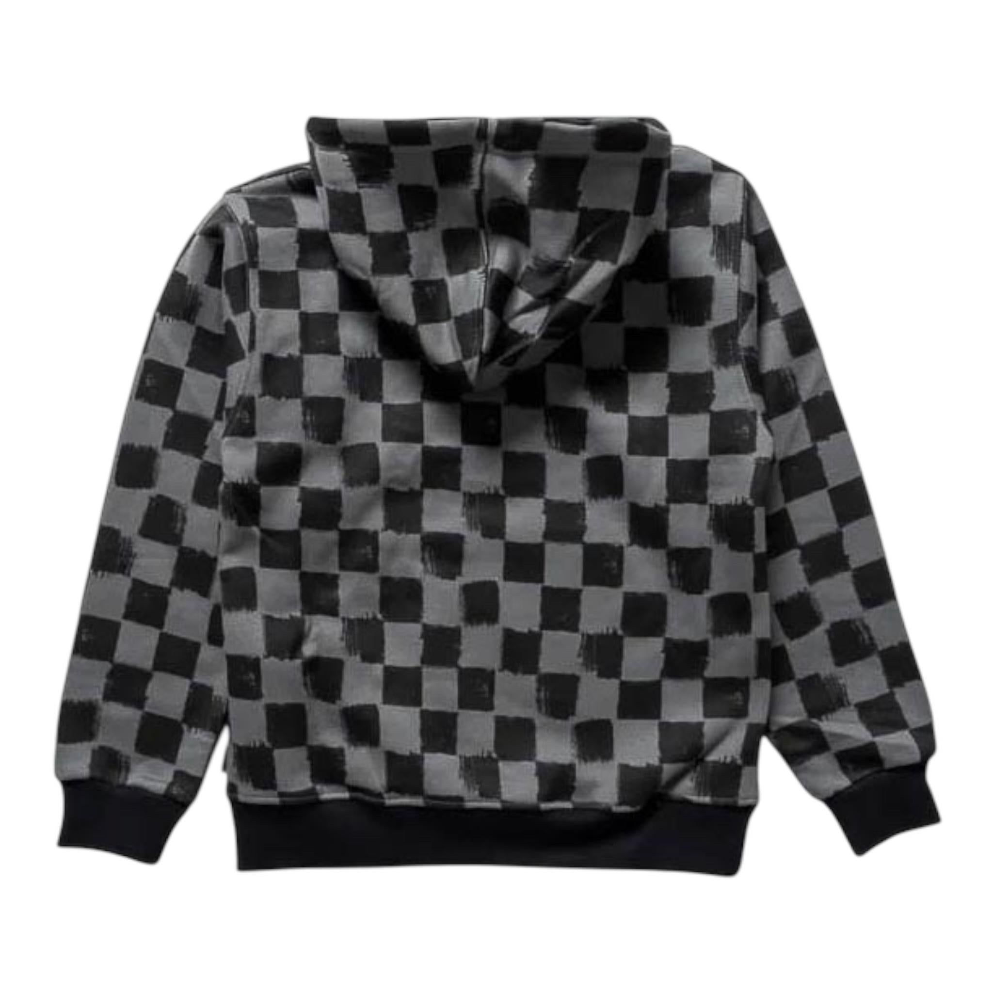 SPRAYGROUND felpa chiusa con cappucci fantasia quadretti Grigio per Bambino SPY1151 GRIGIO SPRAYGROUND 