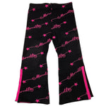 MARC ELLIS pantalone modello a zampa tinta unita logato Nero per Neonata JMNPT00182X NERO MARC ELLIS 