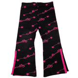 MARC ELLIS pantalone modello a zampa tinta unita logato Nero per Neonata JMNPT00182X NERO MARC ELLIS 