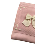BABY LORD coperta tinta unita con ricami Rosa per Neonata 132 ROSA BABY LORD 