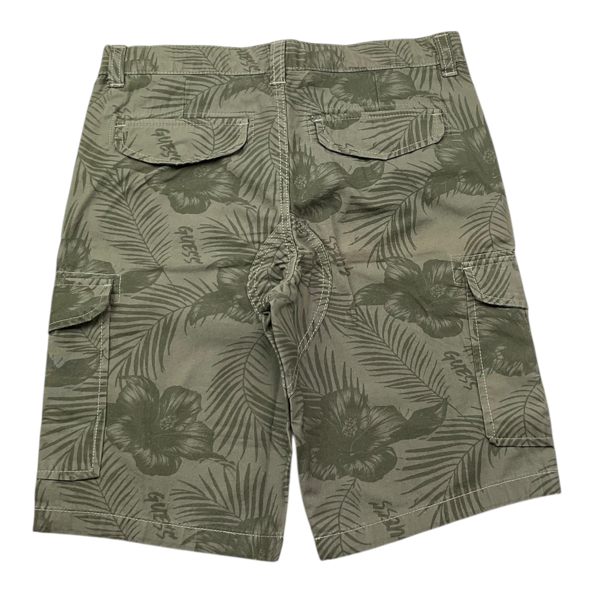 Guess Bermuda Tinta Unita con Girovita Regolabile per Bambino N3GD12WFCB0 VERDE GUESS 