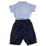 La Stupenderia Completo 2 Pezzi Camicia Body-Bermuda Blu Per Neonato