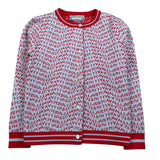 Just Cavalli Cardigan Tinta Unita con Stampe Logo per Bambina JGP26152CD BIANCO JUST CAVALLI 