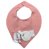 Mayoral Bavetta Tinta Unita con Stampa per Neonata 90944 ROSA MAYORAL 