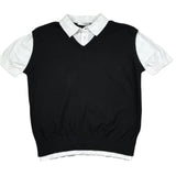 Paolo Pecora Polo Mezza Manica con Finto Gilet per Bambino PP4271 NERO PAOLO PECORA 