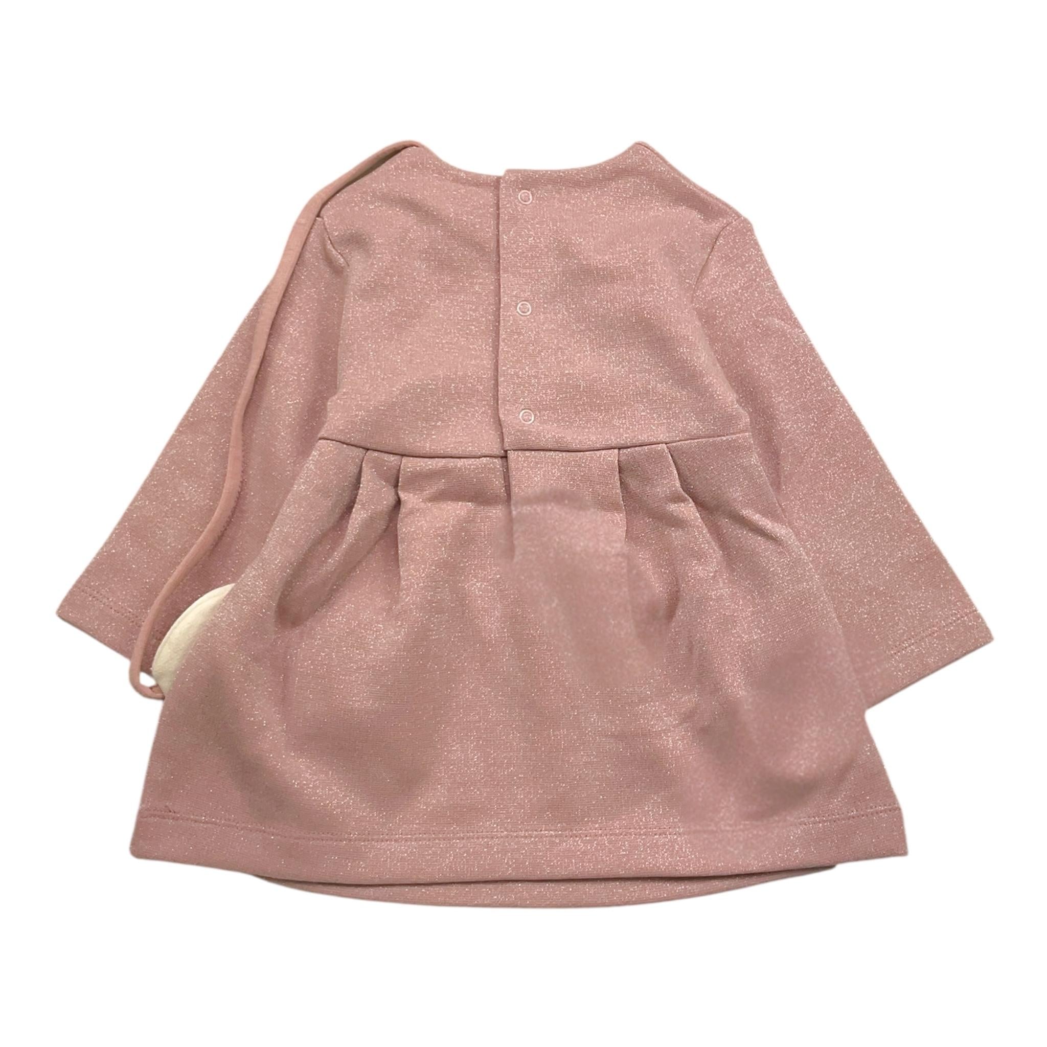 MAYORAL abito tinta unita con pochette girocollo Rosa per Neonata 2915N ROSA MAYORAL 