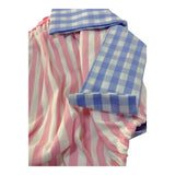 Saint Barth Costume Modello Slip Tinta Unita con Fantasia A Righe per Neonata RAINBOW BIANCO SAINT BARTH 