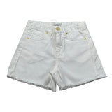 M+E' Short In Denim Tinta Unita con Girovita Regolabile per Neonata UE1704X BIANCO M+E' 