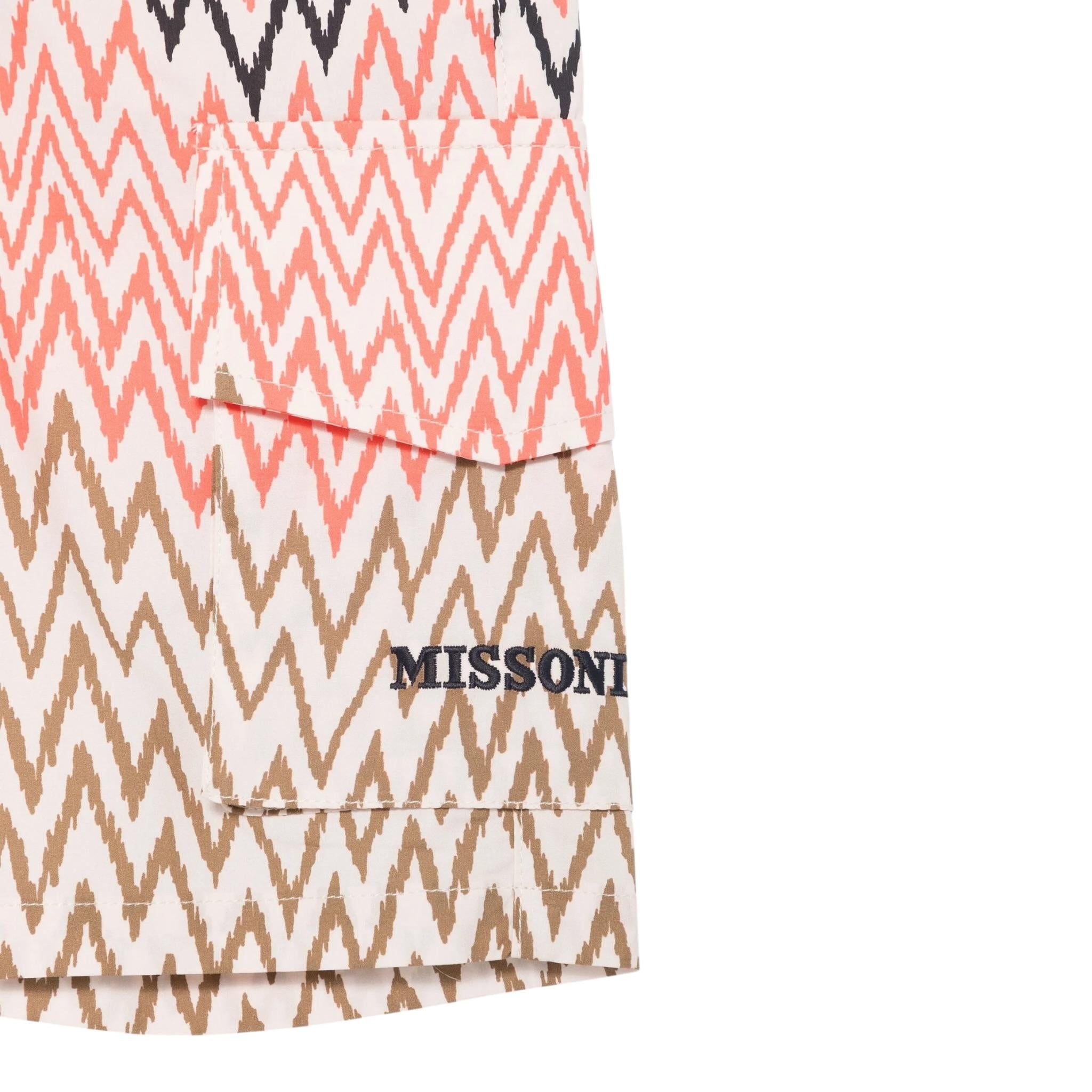Missoni Bermuda Stampa Fantasia con Tasconi per Bambino MW6P69 MULTICOLOR MISSONI 