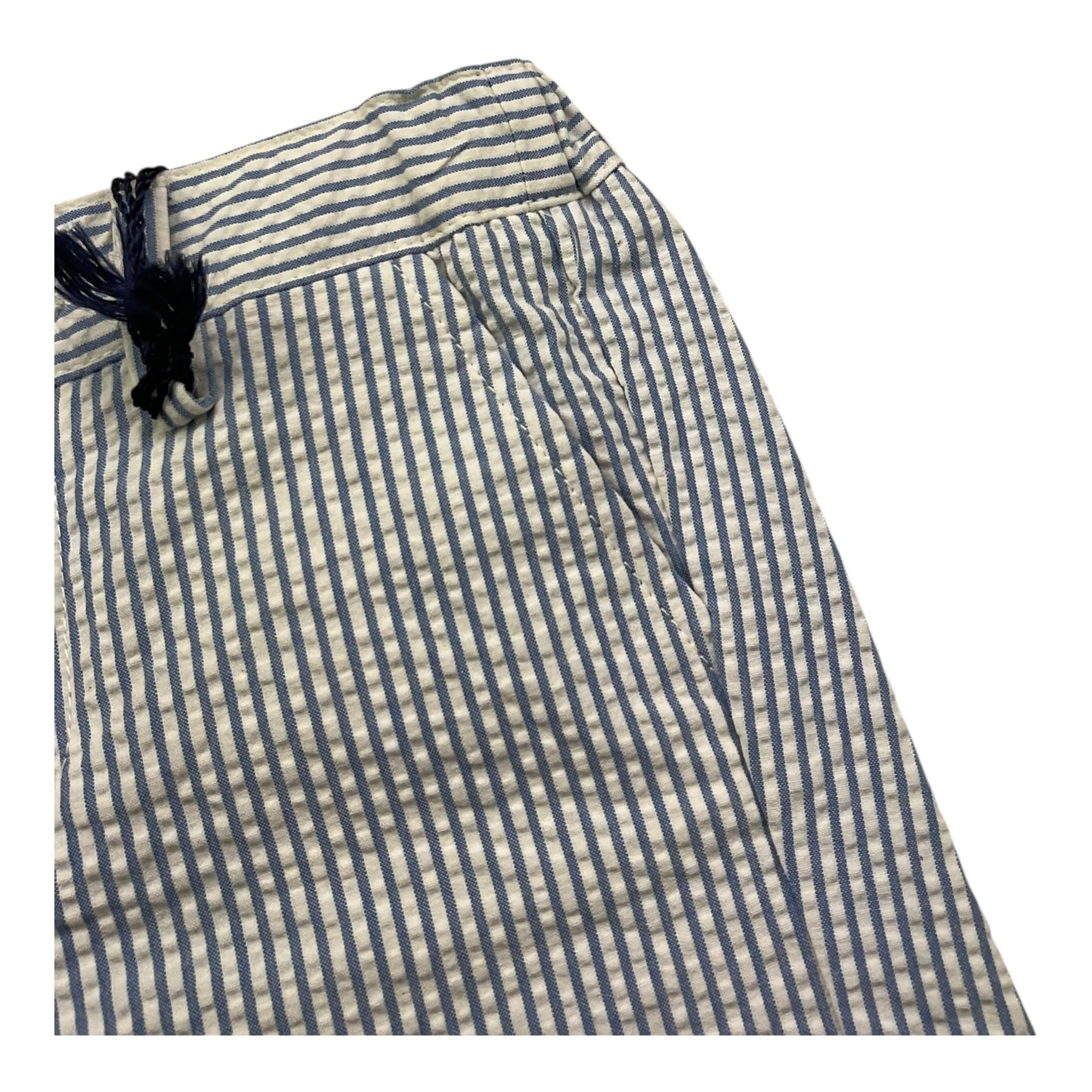 Fay Bermuda Tinta Unita con Fantasia A Righe per Neonato FS6549 BIANCO FAY 