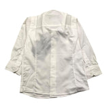 Emanuel Pris Camicia Manica Lunga Tinta Unita Bianco Per Bambino