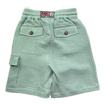 Saint Barth Bermuda Tinta Unita con Elastico In Vita per Bambino 00861L VERDE ACQUA SAINT BARTH 