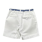 Malvi & Co Bermuda Tinta Unita con Elastico In Vita per Neonato S25B217PNCD BIANCO MALVI & CO 