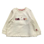 YATSI BABY completo 2pz pantalone-felpa tinta unita con stampa Panna per Neonata 24441510 PANNA YATSI BABY 