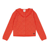 Carre'Ment Beau Cardigan Tinta Unita con Trafori per Neonata Y05219 CORALLO CARRE'MENT BEAU 