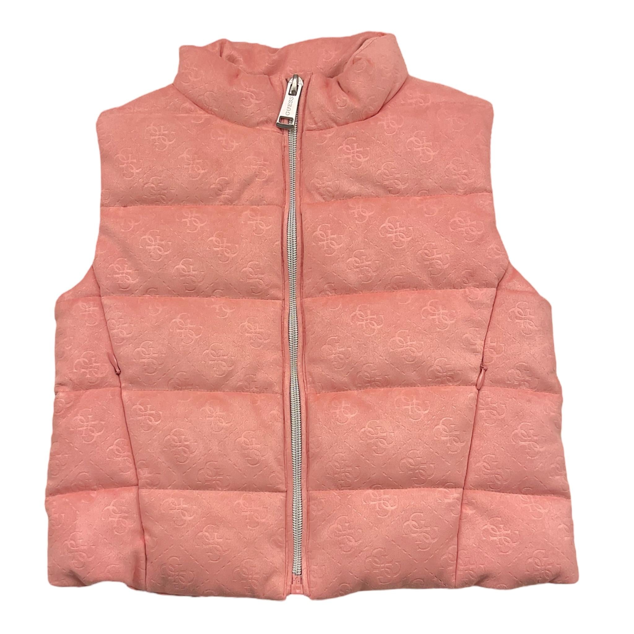 GUESS giubbino tinta unita modello smanicato con zip Rosa per Bambina J3YN01WFI ROSA GUESS 