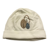 MARLU' cappello tinta unita con ricamo Panna per Neonato IB6973 PANNA MARLU' 