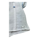 Le Bebe Camicia Mezza Manica Tinta Unita con Bottoni per Neonato LBB5381 BIANCO LE BEBE 