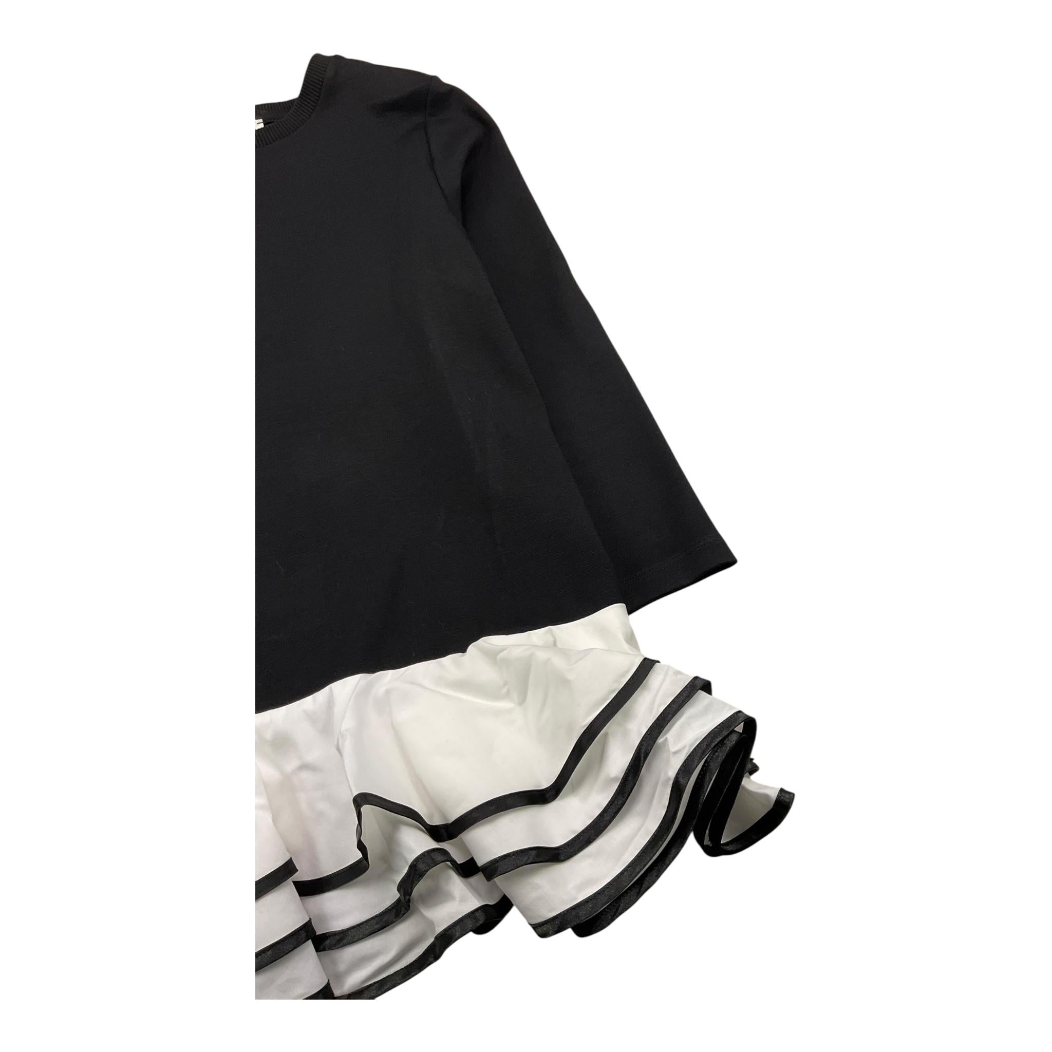 VICOLO abito felpa girocollo tinta unita manica lunga Nero per Bambina 3141V00100X NERO VICOLO 