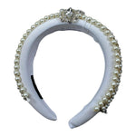 Les Gamins Cerchietto Tinta Unita con Applicazioni per Bambina 101040 BIANCO LES GAMINS 