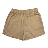 Name.It Einfarbige Shorts mit elastischer Taille Beige für Mädchen