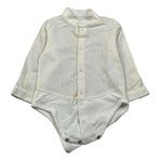 Pure Firenze Camicia Body tinta unita Manica Lunga Panna per Neonato PC01178 PANNA PURE FIRENZE 