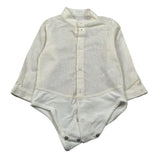 Pure Firenze Camicia Body tinta unita Manica Lunga Panna per Neonato PC01178 PANNA PURE FIRENZE 