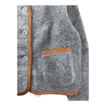 ZHOE & TOBIAH cardigan tinta unita con profili in contrasto Grigio per Bambino WWT6J GRIGIO ZHOE & TOBIAH 