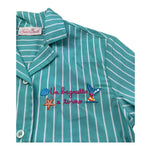 Saint Barth Camicia Mezza Manica Tinta Unita per Bambina EVERLEEE VERDE ACQUA SAINT BARTH 