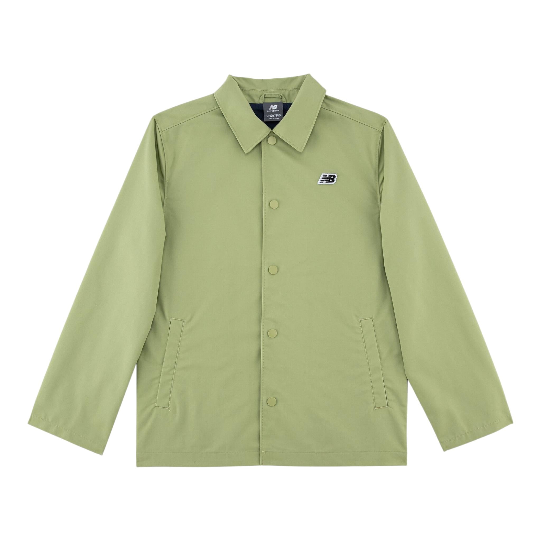 New Balance Giubbino Tinta Unita con Bottoni per Bambino LAKB0140 VERDE NEW BALANCE 